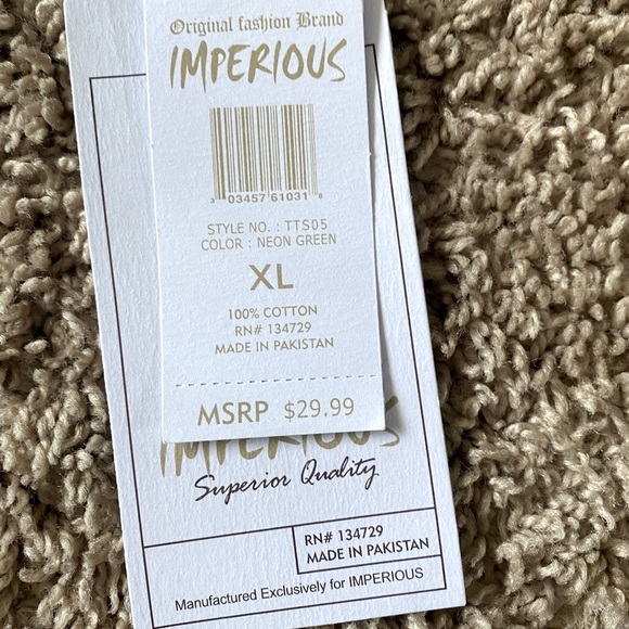 🛑SOLD🛑SOLD🛑IMPERIOUS NWT Men’s XL sleeveless Tshirt Beautiful colors. Perfect - Picture 9 of 12